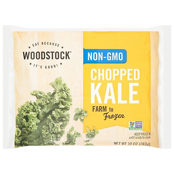 slide 1 of 1, Woodstock Greens Chopped Kale - 10 Oz, 10 oz