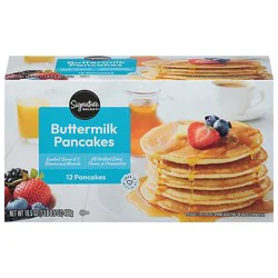 Signature Select Pancakes Buttermilk 12 Count - 16.5 Oz