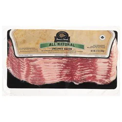 Boar's Head All Natural Uncured Smoked Bacon - 12 Oz
