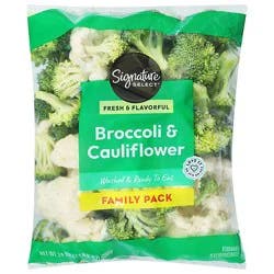 Signature Select/farms Broccoli Cauliflower Family Pack - 24 Oz