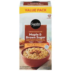 Signature Select Brown Sugar Oatmeal Value Pack Box - 27.3 Oz