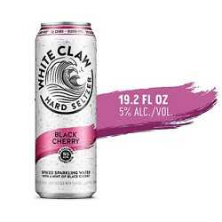 White Claw Black Cherry Sparkling Water In Cans - 19.2 Fl. Oz.