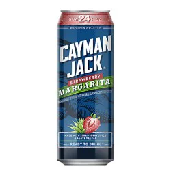 Cayman Jack Strawberry Margarita In Cans - 24 Fl. Oz.