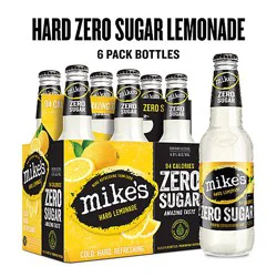 Mike's Zero Sugar Lemonade In Bottles - 6-11.2 Fl. Oz.