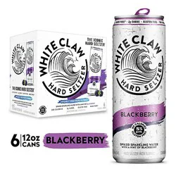 White Claw Blackberry Sparkling Water In Cans - 6-12 Fl. Oz.