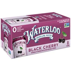 Waterloo Black Cherry Sparkling Water - 8-12 Fl. Oz.