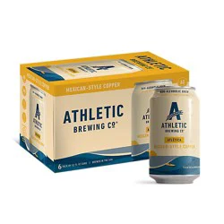 Athletic Brewing Co. Cerveza Atletica Light Copper Non Alcoholic Beer - 6-12 Fl. Oz.