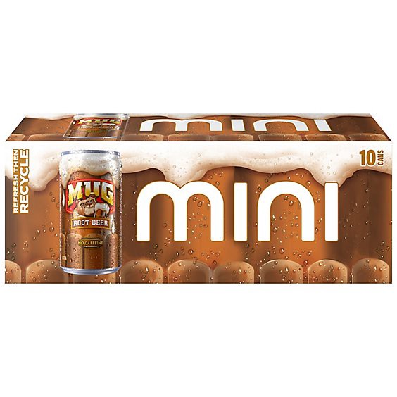 slide 1 of 10, Mug Soda Root Beer 10 Count - 7.5 Fl. Oz., 10 ct; 7.5 fl oz