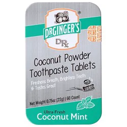 Dr. Ginger's Coconut Toothpaste Tablets - 60 Count