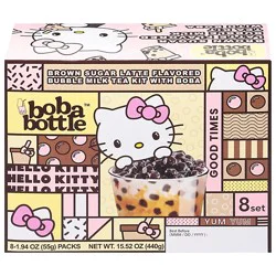 Asha Bubble Milk Tea With Brown Boba - 15.52 Oz