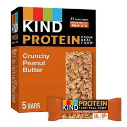 Kind Protein Crunchy Peanut Butter Gluten Free Protein Bars - 5-1.76 Oz
