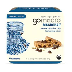 Go Macro 4count Oatmeal Choc Chip 4 Count - 2.3 Oz