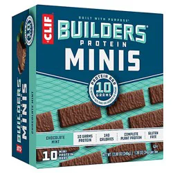 Clif Builders Minis Chocolate Mint Flavor Protein Bars - 10-1.2 Oz
