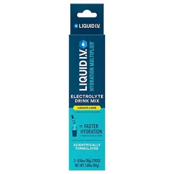 Liquid I.v. Hydration Multiplier Lemon Lime Electrolyte Powder Drink Mix - 3 Count