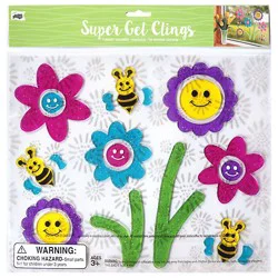 Mello Smello Ages 3+ Spring Flowers Gel Clings - Each