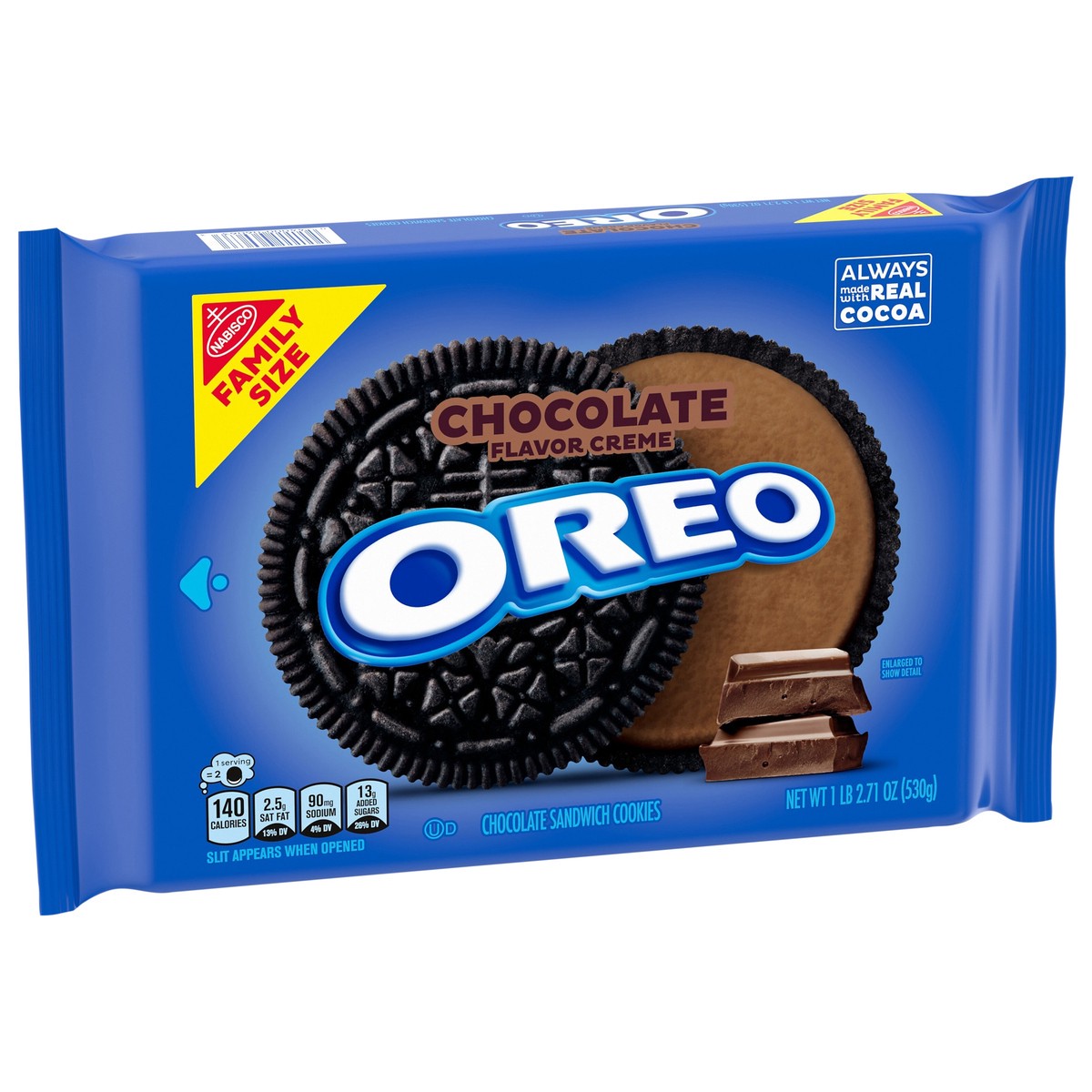 slide 6 of 13, Oreo Chocolate Creme Chocolate Sandwich Cookies Family Size - 18.71 Oz, 18.71 oz