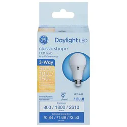 Ge Classic Shape 3-Way Led A21 Light Bulb - Each