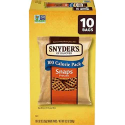 Snyder's Of Hanover Snaps Pretzels - 10 Ct - 0.92 Oz