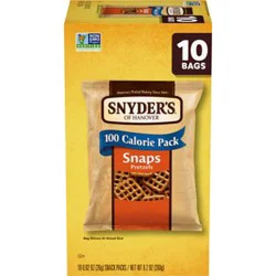 Snyder's Of Hanover Snaps Pretzels - 10 Ct - 0.92 Oz