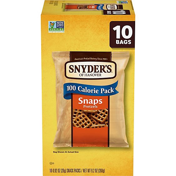 slide 1 of 10, Snyder's Of Hanover Snaps Pretzels - 10 Ct - 0.92 Oz, 10 ct