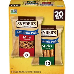 Snyder's Of Hanover Variety Pack Pretzels - 20 Ct - 0.92 Oz