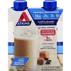Atkins Ready To Drink Cafe Caramel Latte Iced Coffee - 4-11 Fl. Oz.