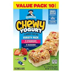 Quaker Chewy Yogurt Variety Pack 10 Count - 12.3 Oz