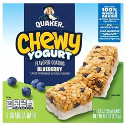 Quaker Chewy Granola Bar Blueberry - 5-1.23oz