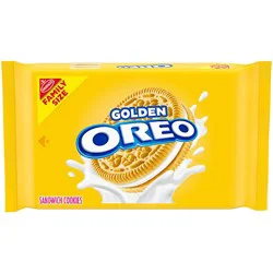 Oreo Golden Sandwich Cookies Family Size - 18.12 Oz
