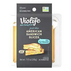 Violife Just Like American Cheese Slices Dairy-Free Vegan - 7.05 Oz