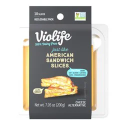 Violife Just Like American Cheese Slices Dairy-Free Vegan - 7.05 Oz