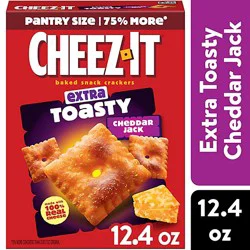 Cheez-It Cheese Crackers Extra Toasty Cheddar Jack Baked Snack Crackers - 12.4 Oz
