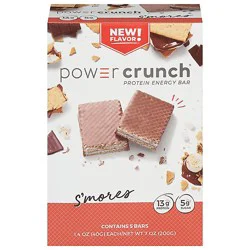 Power Crunch Smores Whey Protein Bars 5 Ct 1.4 Oz - 5-1.4 Oz