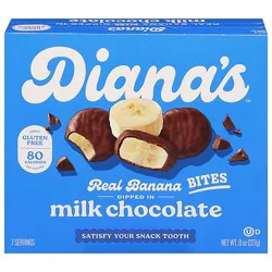 Diana's Milk Chocolate Banana Bites - 8 Oz