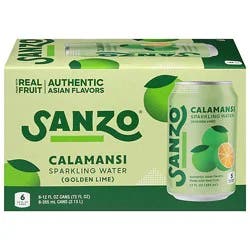 Sanzo Sparkling Water Calamansi 6 Count - 72 Fl. Oz.