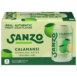 Sanzo Sparkling Water Calamansi 6 Count - 72 Fl. Oz.