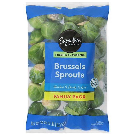 slide 1 of 1, Signature Select/farms Brussels Sprouts Family Pack - 20 Oz, 20 oz
