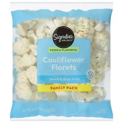 Signature Select/farms Cauliflower Florets Family Pack - 20 Oz