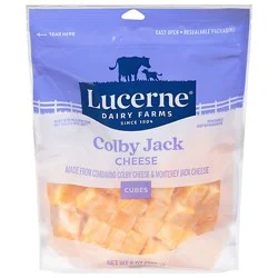 Lucerne Colby Jack Cheese Cubes - 8 Oz