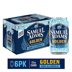 Samuel Adams Golden Non-Alcoholic Beer Cans - 6 -12 Fl. Oz.