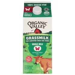 Organic Valley Grassmilk Organic Whole Milk - 0.5 Gallon