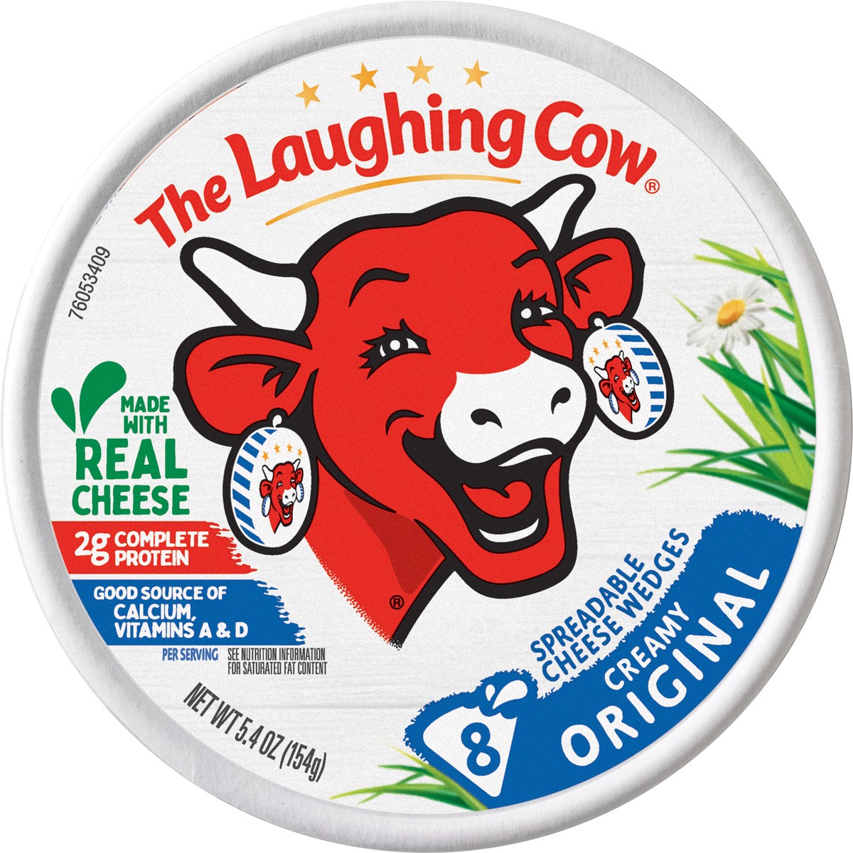 slide 6 of 6, The Laughing Cow Creamy Original Spreadable Cheese Wedges 8 Count - 5.4 Oz, 5.4 oz