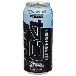 C4 Energy Arctic Snow Cone Energy Drink - 16 Fl. Oz.