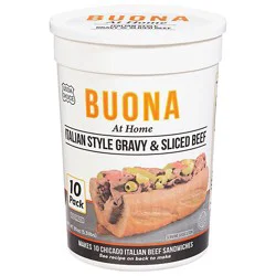 Buona Italian Style Gravy & Beef Tub - 85 Oz