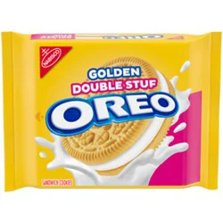 Oreo Golden Double Stuf Sandwich Cookies 14.03 Oz - 14.03 Oz