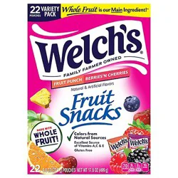 Welch's Berries 'n Cherries & Fruit Punch Combo Fruit Snacks - 17.6 Oz
