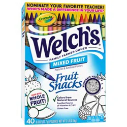 Welchs Mixed Fruit Fruit Snacks Pouches - 40-0.8 Oz