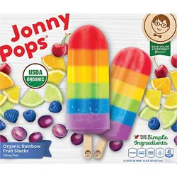 Jonnypops Organic Rainbow Popsicle - 14.8 Fl. Oz.