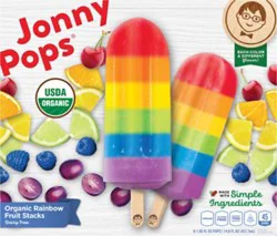 Jonnypops Organic Rainbow Popsicle - 14.8 Fl. Oz.