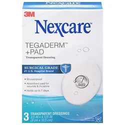 Nexcare Tegadermpad Transparent Dresignature Selecting - 3 Count